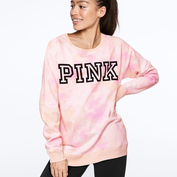 VICTORIA'S SECRET PINK EVERYDAY LOUNGE CAMPUS CREW - Picture 2 of 4